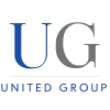 Firmenlogo der United Group in den offiziellen Markenfarben, 300 Pixel.